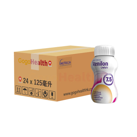 Renilon 7.5 is a small bottle of medical nutritional supplement for dialysis patients (125ml x 24 bottles)