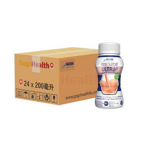 力源素® 倍營™ Resource® ULTRA 高蛋白營養補充品 (榛子味) (200毫升 x 24支)