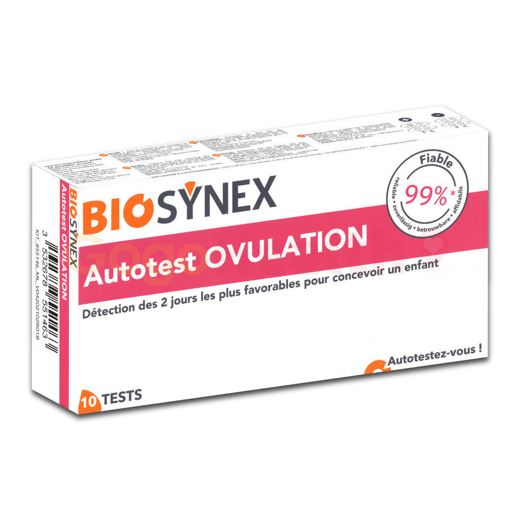 BIOSYNEX 3-minute ovulation test (10 tests) 3-minute ovulation test (10 tests) | Predict the 2 most fertile days