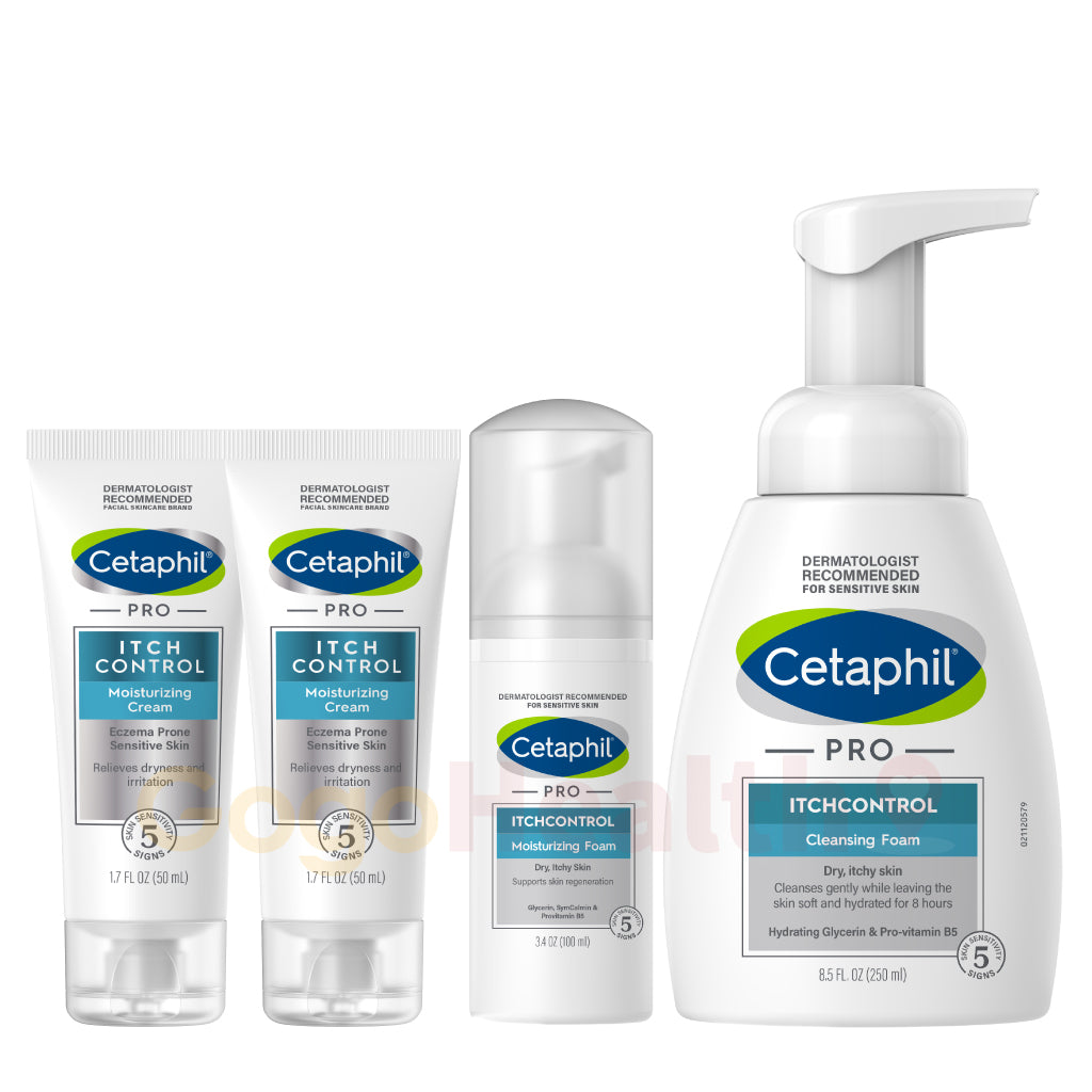 [Discount Set] Cetaphil Anti-Itch and Anti-Scar Set PRO ITCHCONTROL Set