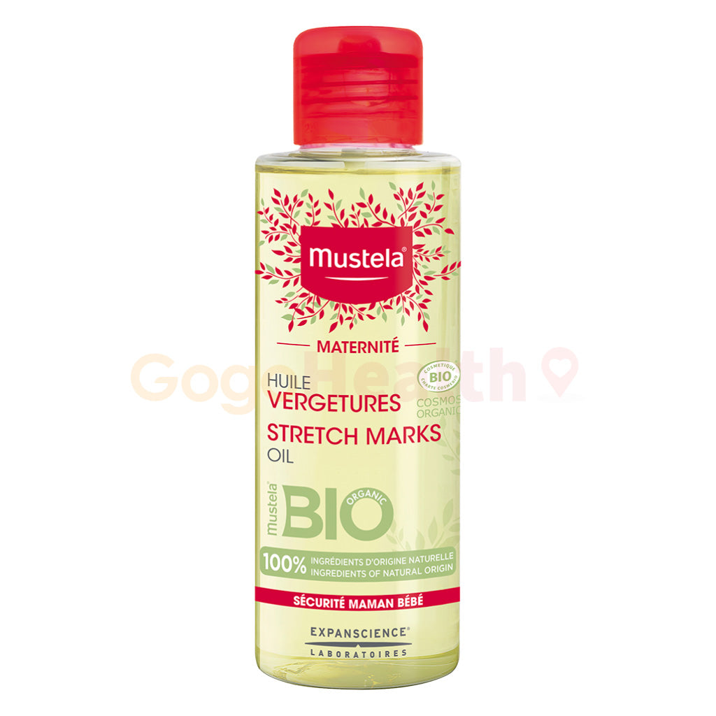 Mustela Certified Organic Stretch Marks Oil (105ml)