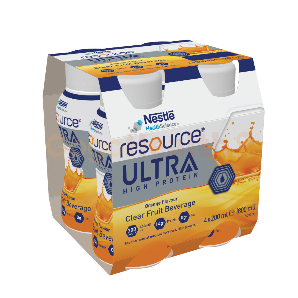 Resource® ULTRA high-protein fruity drink (200ml x 4 bottles)