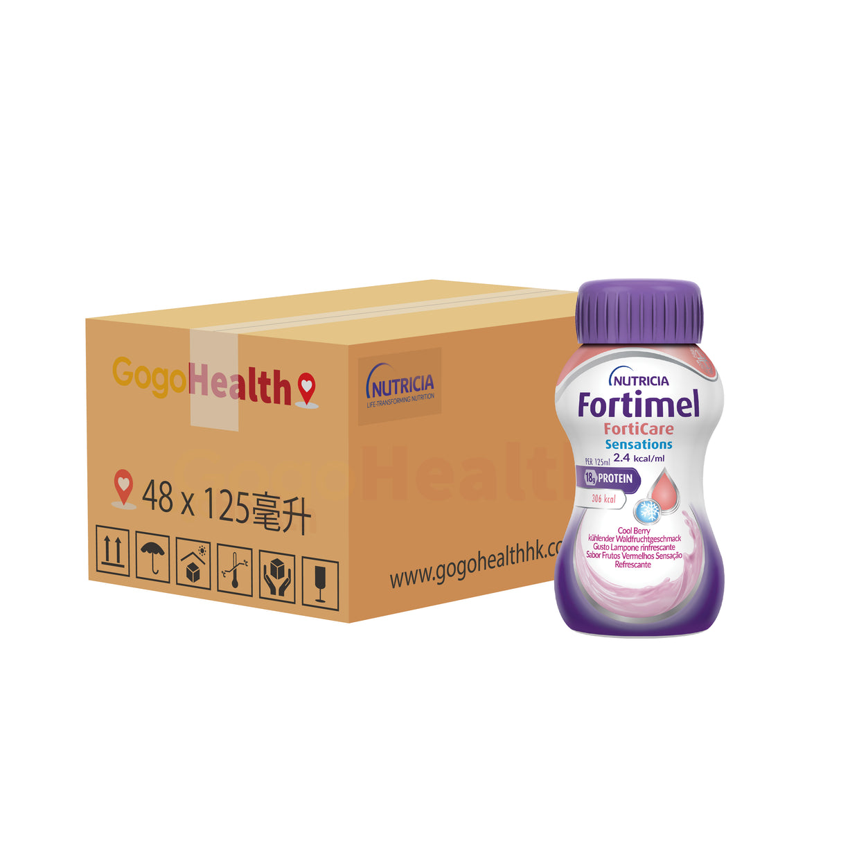 [孖裝] 能全素®奧米加3 FortiCare® Sensations 癌症營養品 (125毫升 x 48支)