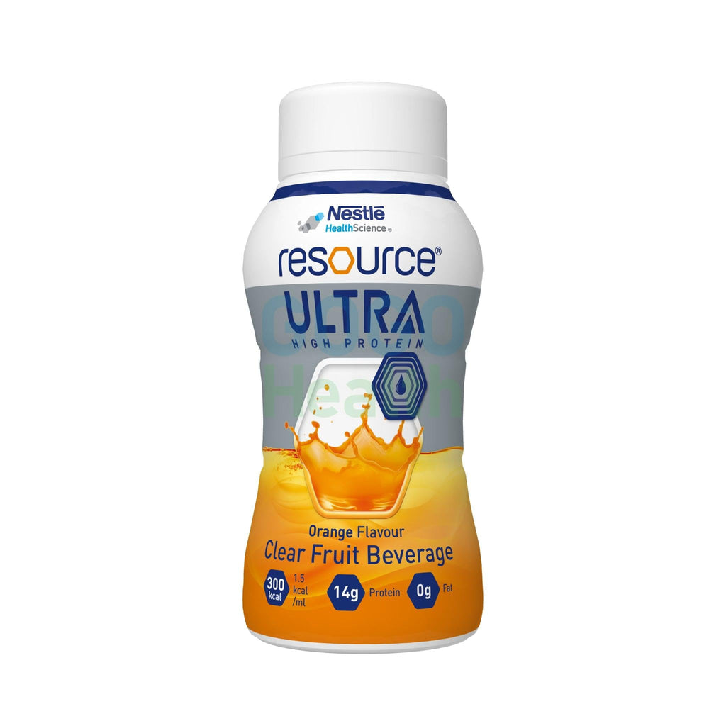 力源素® 果萃™ Resource® ULTRA 高蛋白果味飲品 (200毫升 x 24支) 橙味 - GogoHealth