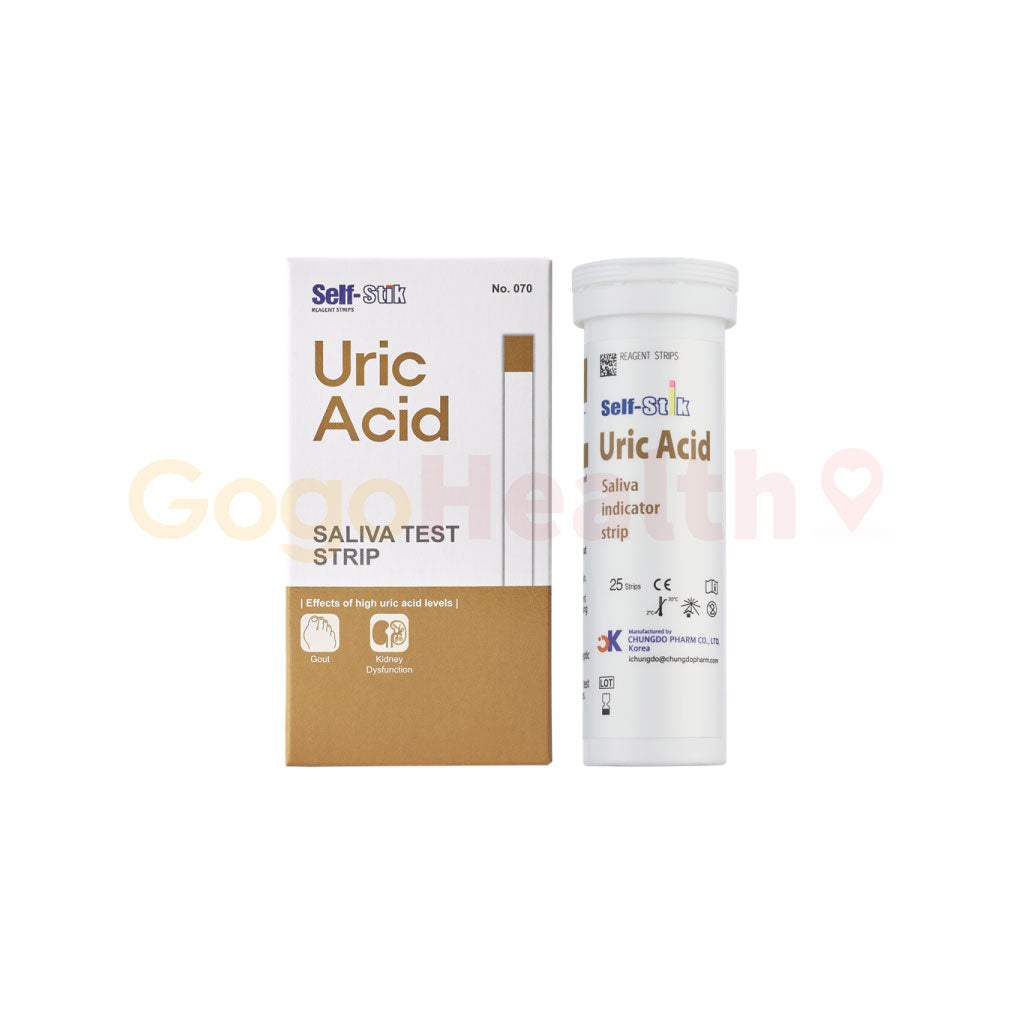 Self-Stik - Uric Acid Saliva Test Strips (Box of 25 Tests) | Monitor Uric Acid Levels