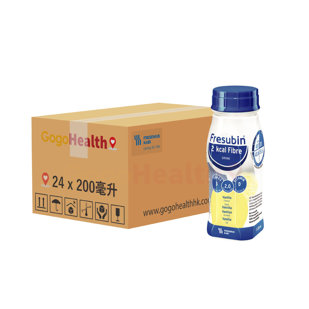 倍力康™ Fresubin® 2 kcal Fibre DRINK 2千卡高能量纖維營養品 (200毫升 x 24支)