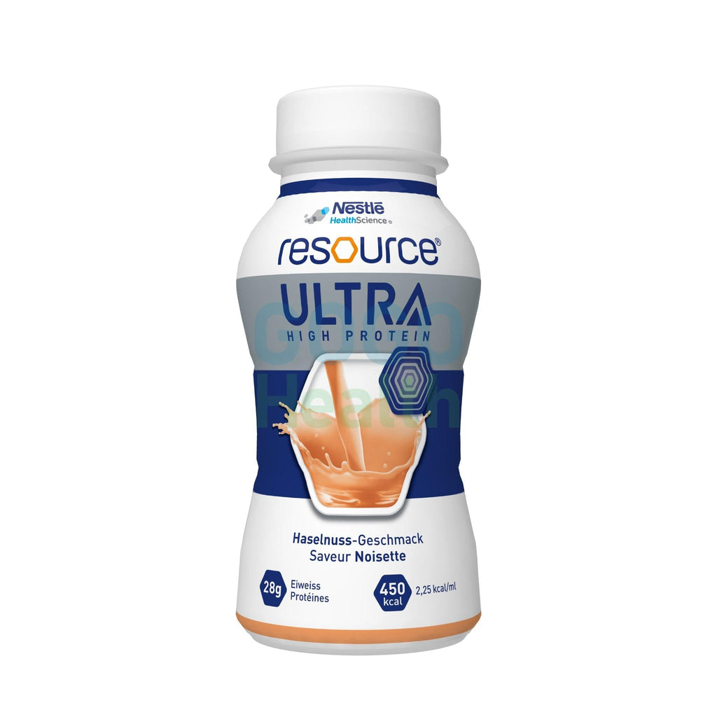 力源素® 倍營™ Resource® ULTRA 高蛋白營養補充品 (榛子味) (200毫升 x 24支) - GogoHealth
