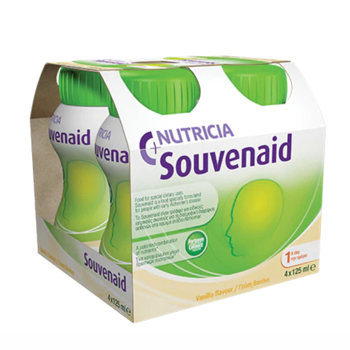 Souvenaid® patented medical brain nourishing formula (125ml x 4 bottles) 